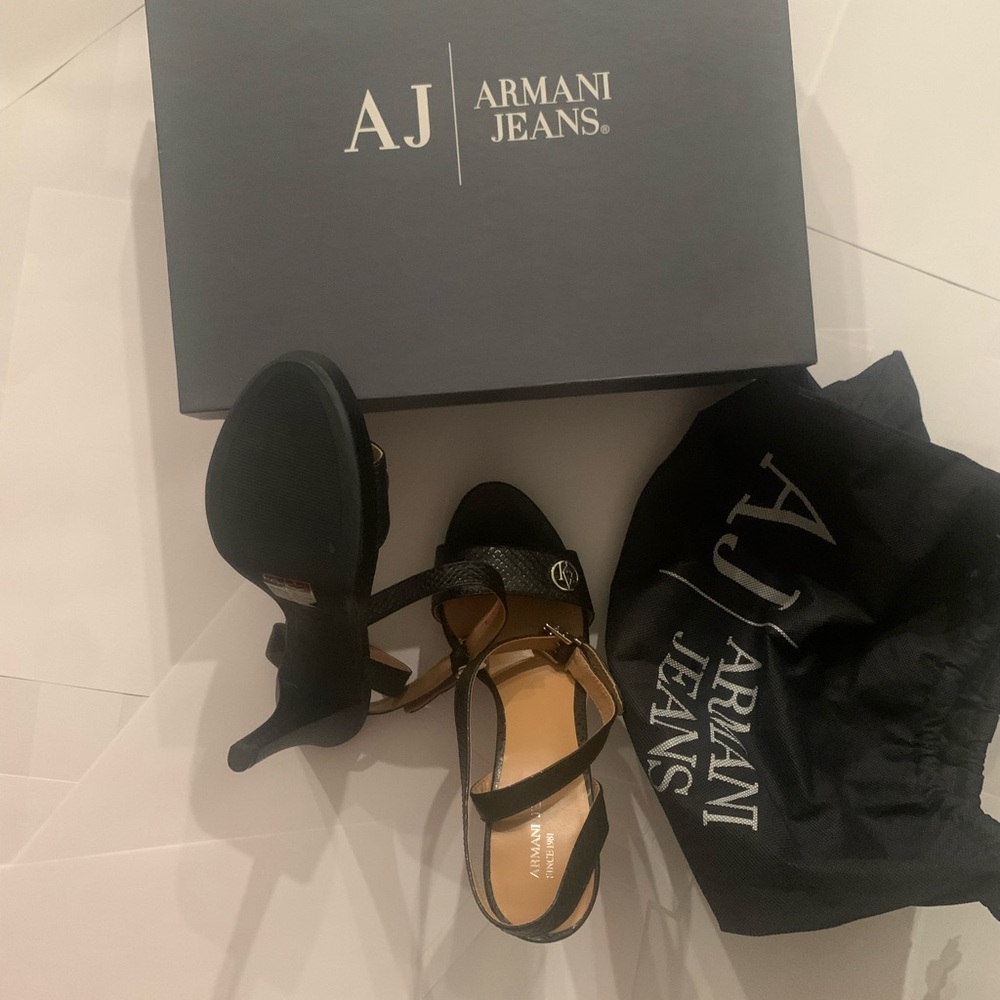 Armani Jeans Women's Black Heels